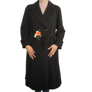 Woman Pierre Cardin Coat Double Breasted Made In Italy Grey XL US12 UK14 VAP510 - Picture 1 of 11