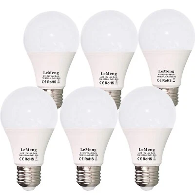 12V LED Light Bulb 7W 630Lm AC/DC 12-24Volt Low Voltage E26 Base (2700K Warm ... - Image 1 of 4