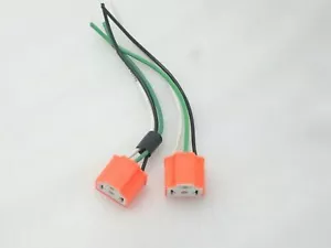 Massey Ferguson Tractor Wiring Plug Socket Wire 3 Pin Pair For Head Light - Picture 1 of 3