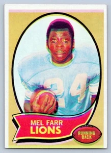 Mel Farr 1970 Topps #52 Fuera de Registro Color Error de Impresión Detroit Lions  - Imagen 1 de 2