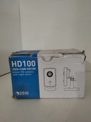 2GIG 2GIG-CAM-HD100 Indoor HD Camera w/ Night Vision Home Security OPEN BOX - Image 1 of 4