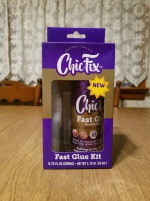 Chic Fix Fast Adhesive Super Glue (1.76 oz.) with Activator (6.76 fl oz.)