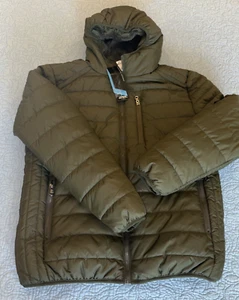NWT Spire by Galaxy Men’s Jacket Medium Green Sherpa Lined Hooded Puffer Coat - Picture 1 of 10