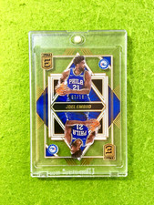 JOEL EMBIID ELITE DECK GOLD CLEAR CARD 76ers 2021-22 Elite Joel Embiid SSP 07/10