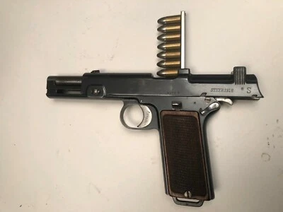 Steyr Modelo Hahn Clip Stripper Austriaco Original Níquel PISTOLA/MUNICIÓN NO INCLUIDA Foto 1 de 3