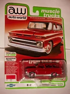 AW Auto World 1966 Chevy Suburban Premium serie #1 R3 versione A vero 1:64 - Foto 1 di 4