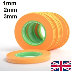 Precision Model Masking Tape 1mm 2mm 3mm Modelcraft Art Hobby DIY 18m Long Roll - Afbeelding 1 van 10