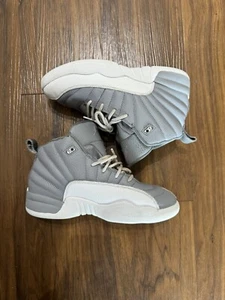 Jordan Retro 12 Stealth White Cool Grey Gray Kids Boys US 3Y 151186-015 - Picture 1 of 7