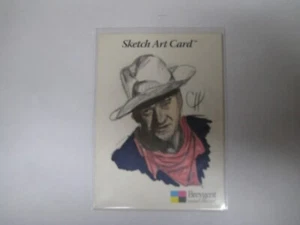 2005 Breygent John Wayne Sketch Art Card Color by Chris Henderson - Picture 1 of 2