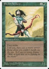 Elvish Archers 4th Edition PLD Green Rare MAGIC THE GATHERING MTG CARD ABUGames