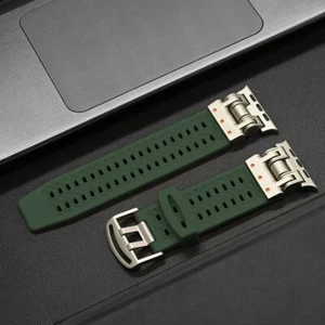 Sports Silicone Band for Apple Watch Ultra 2 Series 10/9/8/7/6/5/4 42/44/45/49mm - Picture 1 of 25