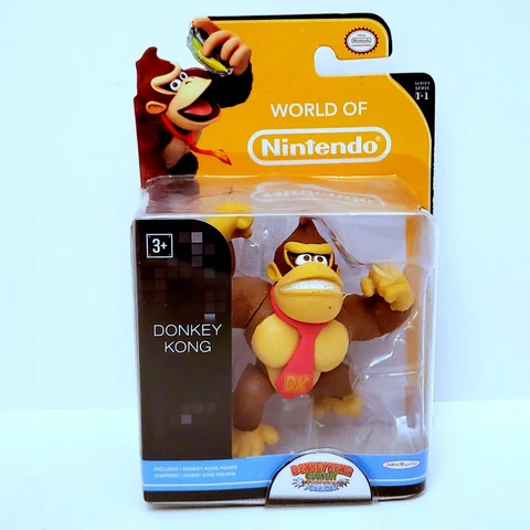 DONKEY KONG WORLD OF NINTENDO JAKKS PACIFIC SUPER MARIO ACTION FIGURE 2.5" 1-1 Cover