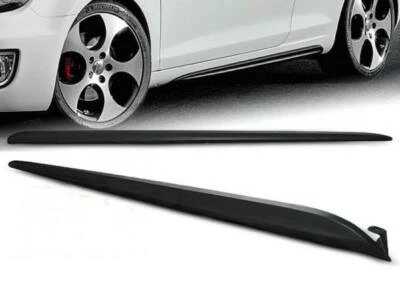 Minigonne laterali sottoporta Volkswagen VW Golf 6 VI GTI Look nere - Immagine 1 di 4