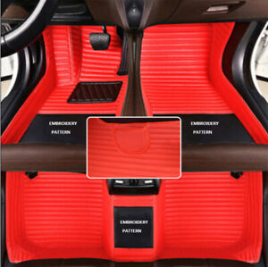 For Porsche Luxury Front Rear Car Mats Waterproof Pads Pocket Rows Auto Carpet