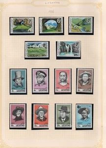 Lesotho Briefmarkensätze 1975 auf einer Seite - postfrisch MH - Bild 1 von 1