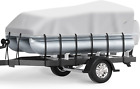 Pontoon Boat Cover, Waterproof 900D Pontoon Cover with Motor Cover, 21-24 FT for