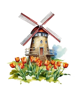 Pegatinas coche pegatinas tulipanes flores jardín naturaleza pegatinas - Imagen 1 de 1