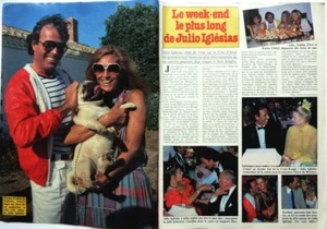 JULIO IGLESIAS / DALIDA => Presseausschnitt 2 SEITEN 1981 / FRANZÖSISCHER CLIPPING - Bild 1 von 1