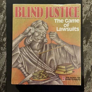 Blind Justice the Game of Lawsuits Avalon Hill Brettspiel Sealed 1989 Vintage - Bild 1 von 5