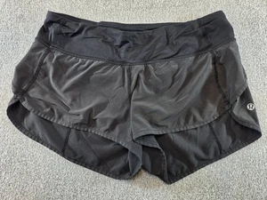 Lululemon Women’s Black Running Shorts Size 6 with Liner Lightweight Athletic - Picture 1 of 6