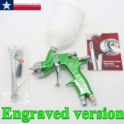 For DEVILBISS Green Spray Carving Cargun GTI Pro 1.3mm Nozzle 600ml Cup 1PCS - Image 1 of 4