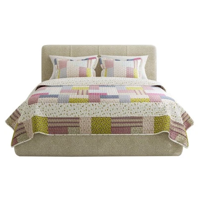 2-Piece Quilt Set - Savannah Classic Patchwork Twin Quilt with Pillow Sham - ... - Image 1 of 4