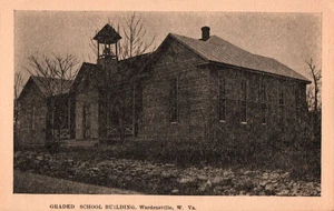 Wardensville W. Va. Graded School Building early 1900's Vintage Postcard - Picture 1 of 2