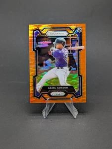 2024 Panini Prizm - Adael Amador #296 Orange Pulsar Prizm /399 (RC) - Bild 1 von 2