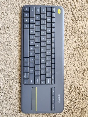 Logitech K400+ Wireless Keyboard K400 Plus Dark Grey. Never Used. Batteries Too! - Image 1 of 4