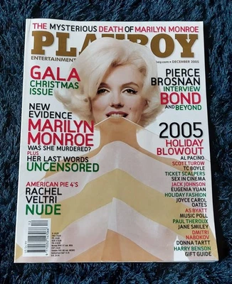 PLAYBOY MAGAZINE DECEMBER 2005 MARILYN MONROE brosnan, Al Pacino - Image 1 of 3