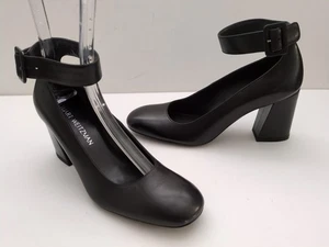Zapatos de salón de cuero Stuart Weitzman Clarisa correa al tobillo talla 8 M (KS6) - Imagen 1 de 20