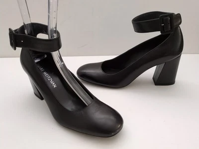 Stuart Weitzman Clarisa Leather Pumps Ankle Strap Size 8  M        (KS6) - Image 1 of 4