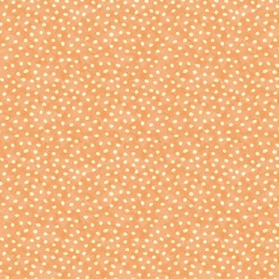 Estampados Wilmington - Flores de cosecha - Lunares - Naranja, tela por comprar Foto 1 de 4