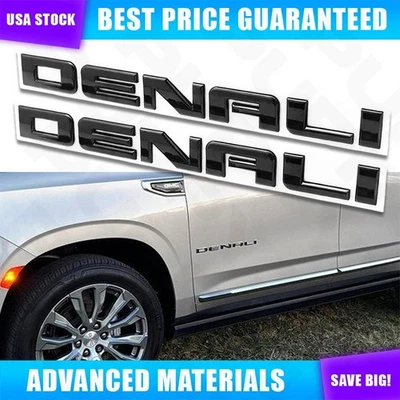 2x Raised Side Emblems Letters Accessories For GMC Canyon Envoy Sierra 2007-2020 Foto 1 de 4