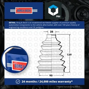 CV Joint Boot fits LAND ROVER DISCOVERY Mk2 2.5D Front Outer 98 to 04 C.V. B&B - Picture 1 of 2