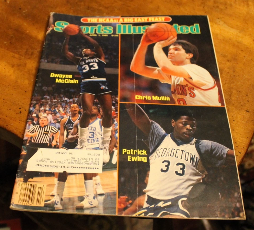 Sports Illustrated ~ April 1, 1985 ~ Dwayne McClain; Chris Mullin; Patrick Ewing - Image 1 of 1