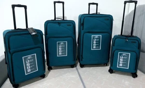 4 Piece Soft Shell Padded Family Luggage Set , Cabin Case, Ryanair , - Picture 1 of 7