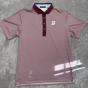 Camisa polo Greyson XL Bridgestone Golf Performance para hombre granate ojo de halcón - Imagen 1 de 7