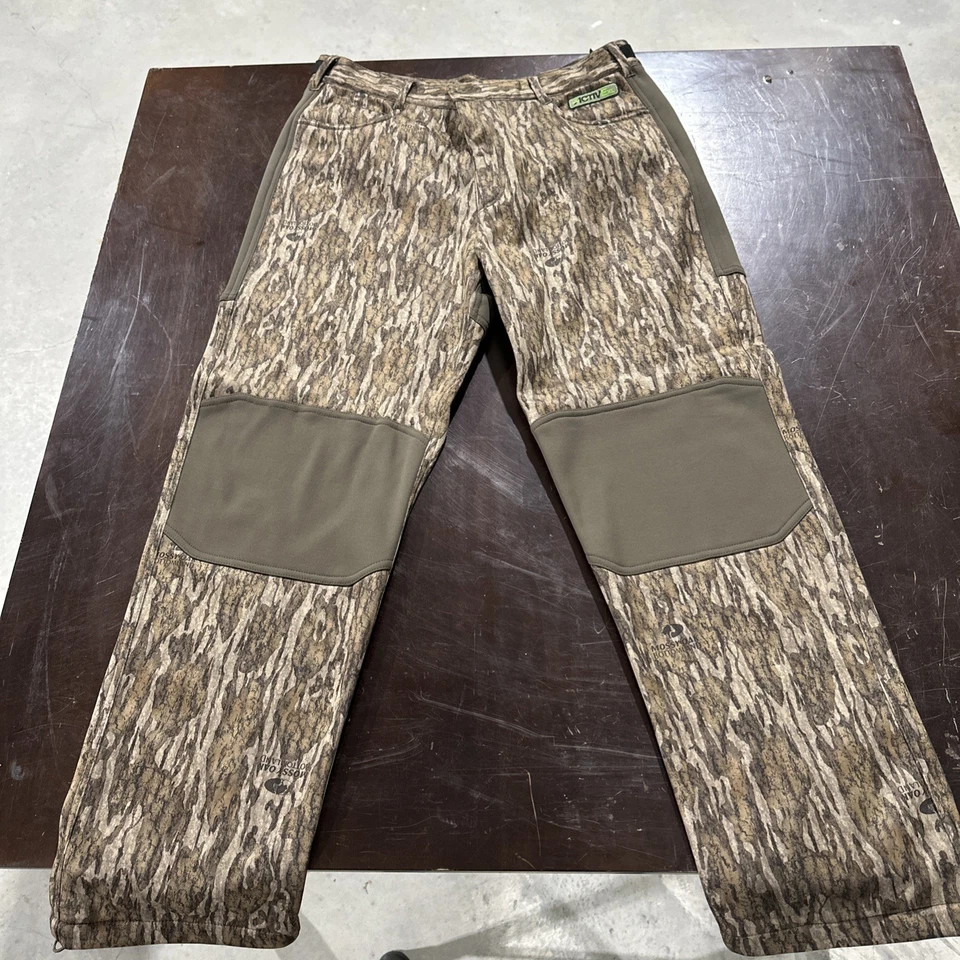 Non-Typical by Drake Silencer Fleece Hunting Pants-Large -Mossy Oak Bottomland - Image 1 of 4