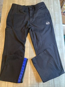 Pepsi Black Work Pants with Blue Stripe Size 32/34 EUC - Picture 1 of 9