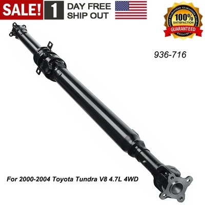 Rear Driveshaft Prop Shaft Assy NEW For Toyota Tundra 2000 2001-2004 V8 4.7L 4WD - Imagem 1 de 4