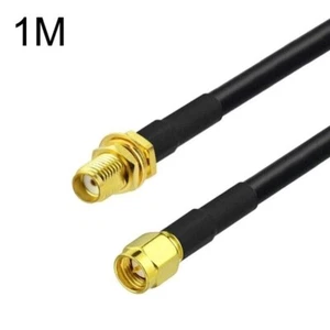 1m SMA Male to SMA Female Low Loss LL195 Coaxial Antenna Panel Mount Cable - Picture 1 of 2