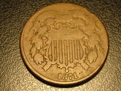 1871 Two Cent Piece BETTER DATE - Image 1 of 4