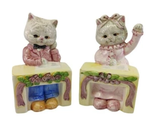 TMC VTG Classroom Cat Kitten Student Figuries Boy Girl - Picture 1 of 12