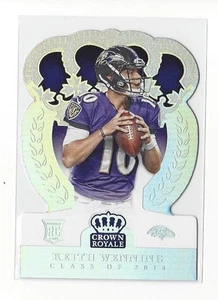 2014 Crown Royale RC KEITH Wenning holofoil plateado troquelado #d 065/199 Ravens - Imagen 1 de 1