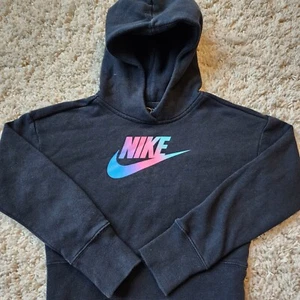 Nike: "Retro Logo" Hoodie, Size Boys Small, Color Black - Picture 1 of 8