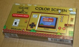 NEW Nintendo Game and Watch Super Mario Bros Electronic Handheld Console & Clock