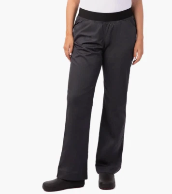 NWT Chef Works Women's Lightweight Slim Chef Pants Black Size XL - Image 1 of 4