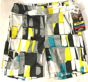 Pantalones Cortos de Golf Jamie Sadock Talla 8 Multicolor Galleria Arte Anglical Elastizados Nuevos con Etiquetas 71322 - Imagen 1 de 10