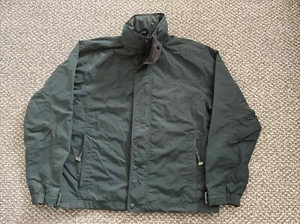 Herren Medium grün LL Bean Jacke Mantel Roll Away Kapuze ohne Innenfutter Nylon 0YW86 - Bild 1 von 11